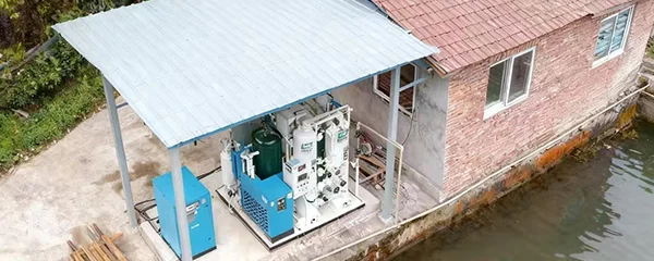  نظام مولد أكسجين صناعي متطور لمؤسسة تمتلك مزارع أسماك في السعودية