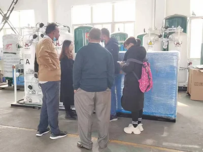 نظام توليد نيتروجين بقدرة 20 متر مكعب قياسي/ساعة لعميل لنا في الهند