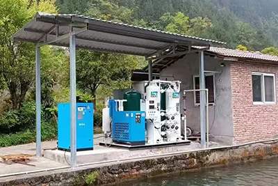  نظام مولد أكسجين صناعي متطور لمؤسسة تمتلك مزارع أسماك في السعودية