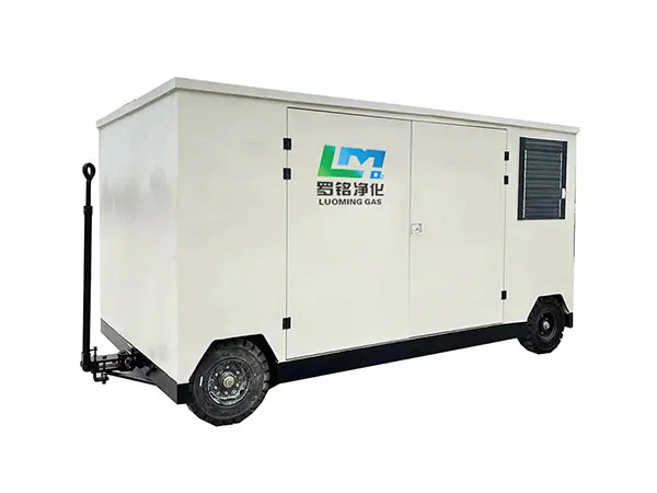 نظام توليد نيتروجين متنقل من فئة المقطورات